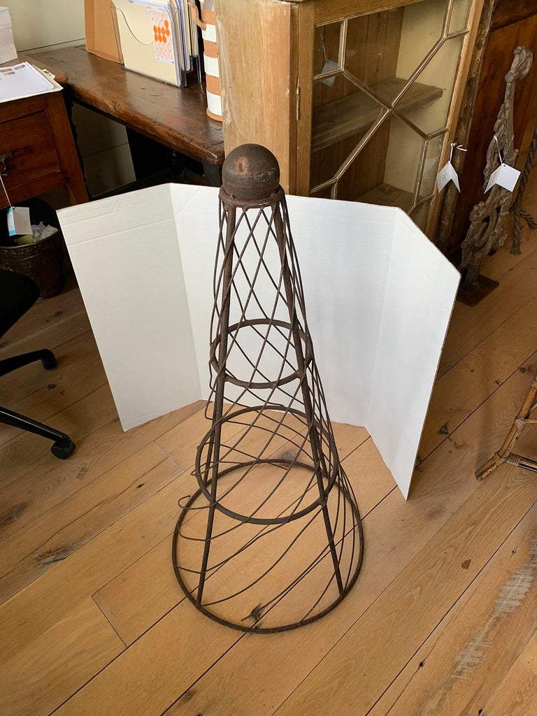 19th20th Century Iron Cone Topiary For Sale at 1stDibs cone topiary
