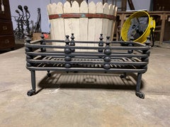 19th-20th Century Iron Fireplace Grate