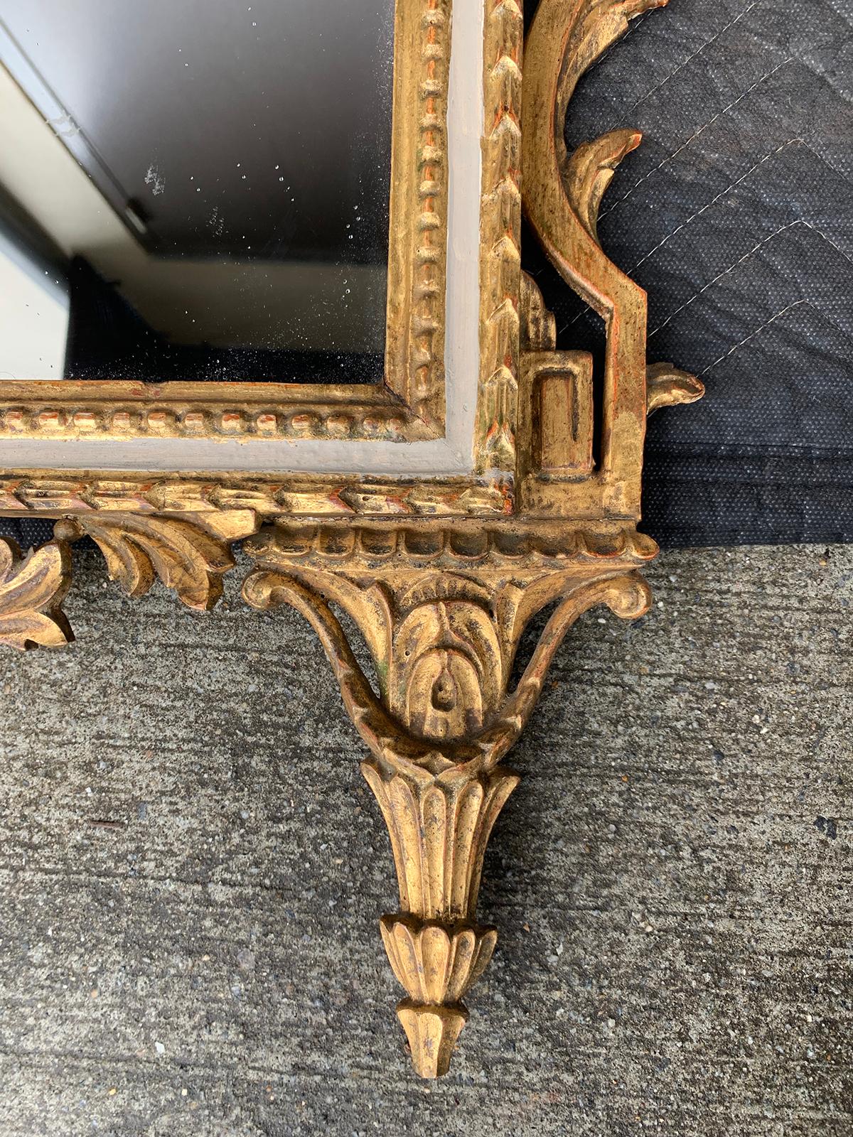 19th/20th Century Italian Carved Giltwood Mirror 5