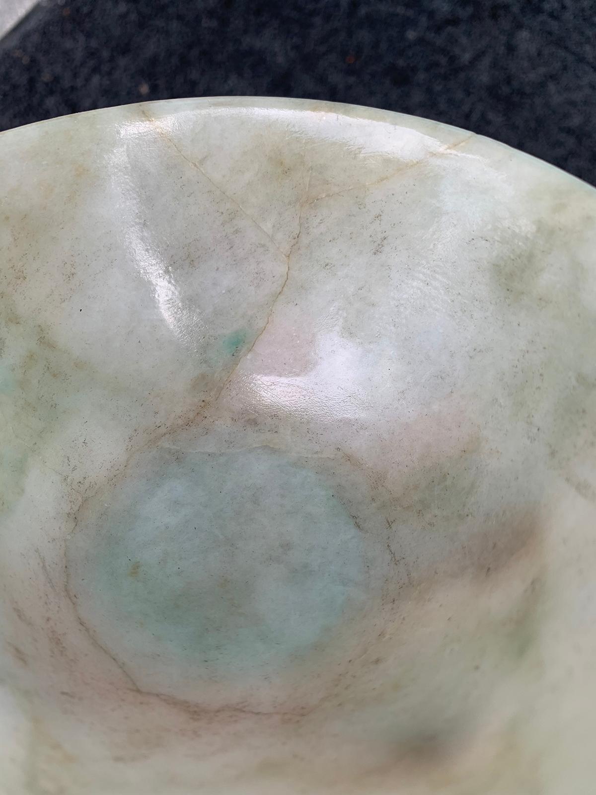 19th Century 19th-20th Century Jade Bowl