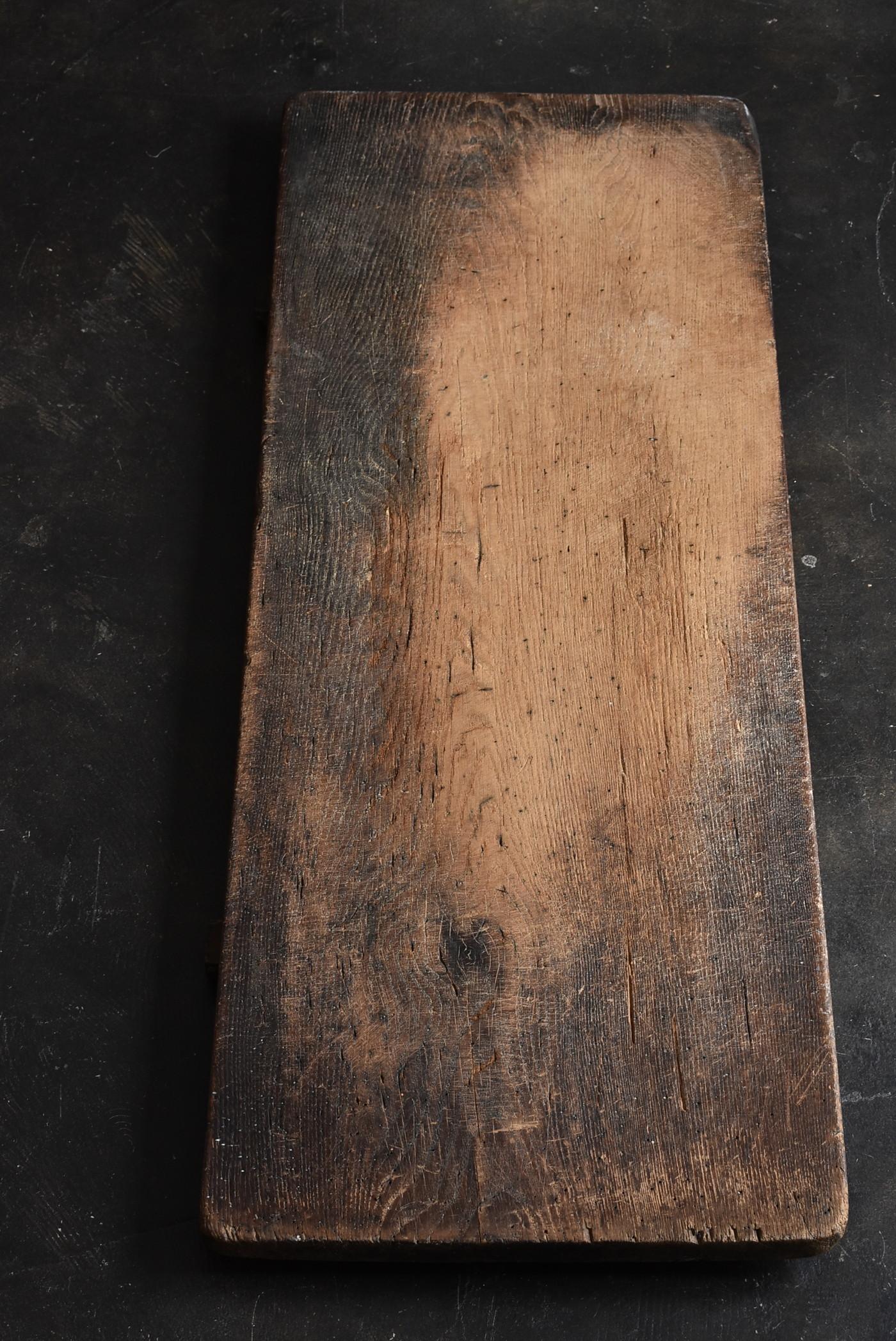 19th-20th Century Japanese Old Antique wooden Boards like Monochrome Paintings 10