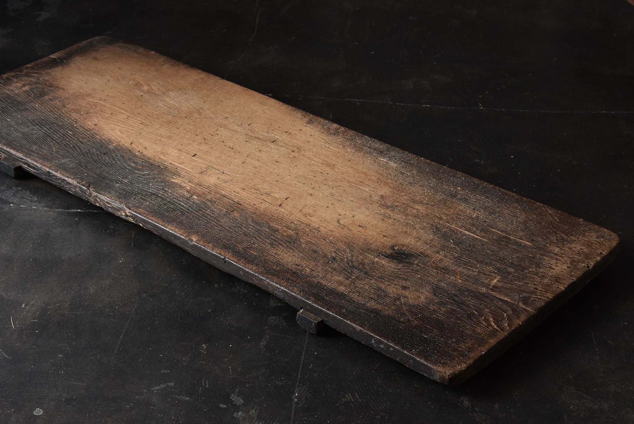 19th-20th Century Japanese Old Antique wooden Boards like Monochrome Paintings 11