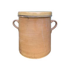 19th-20th Century Large French Crock with Lid