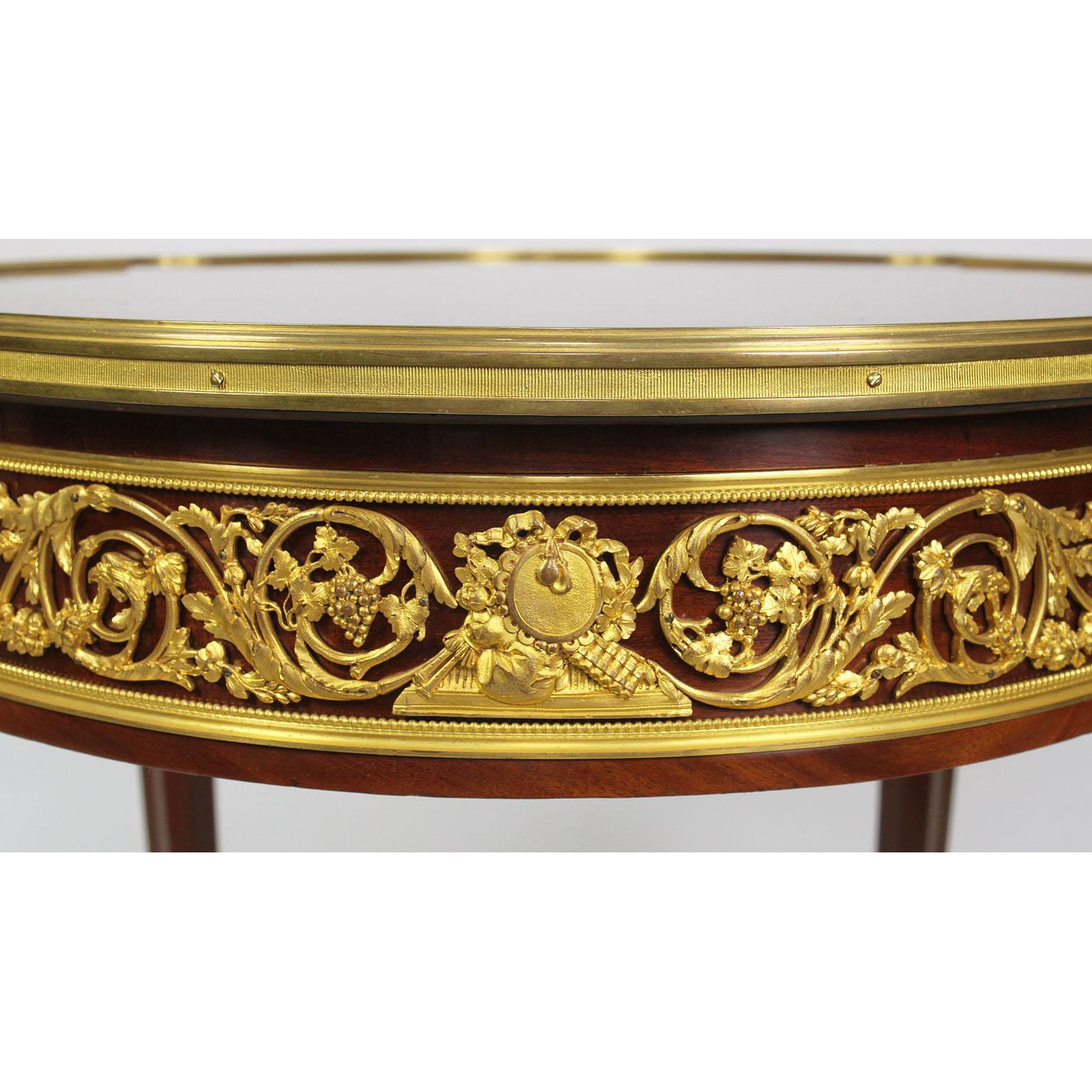 19th-20th Century Louis XV Gilt Bronze-Mounted Table, Francois Linke Attributed For Sale 3