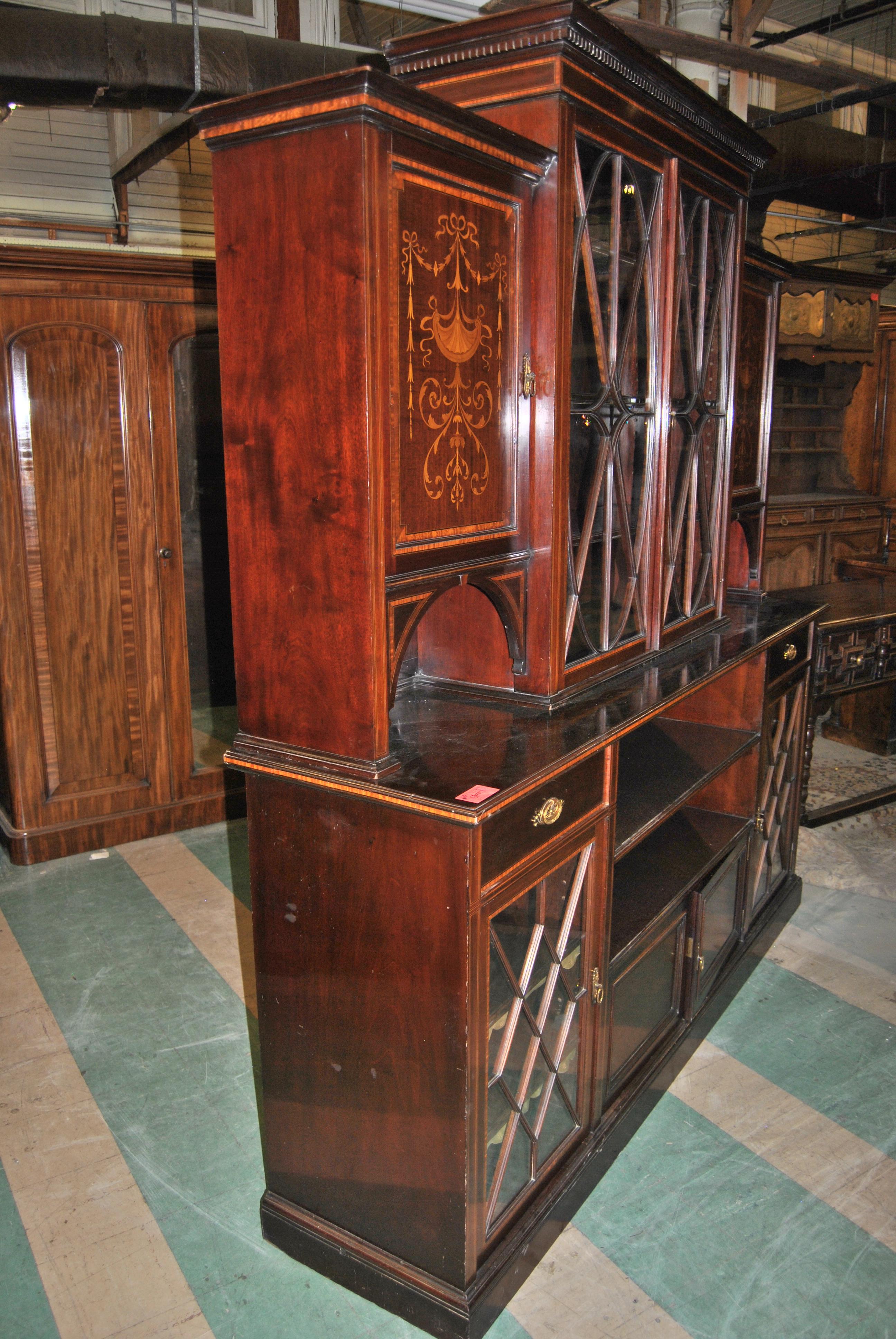 19th / 20th Century Mahogany Bookcase 2