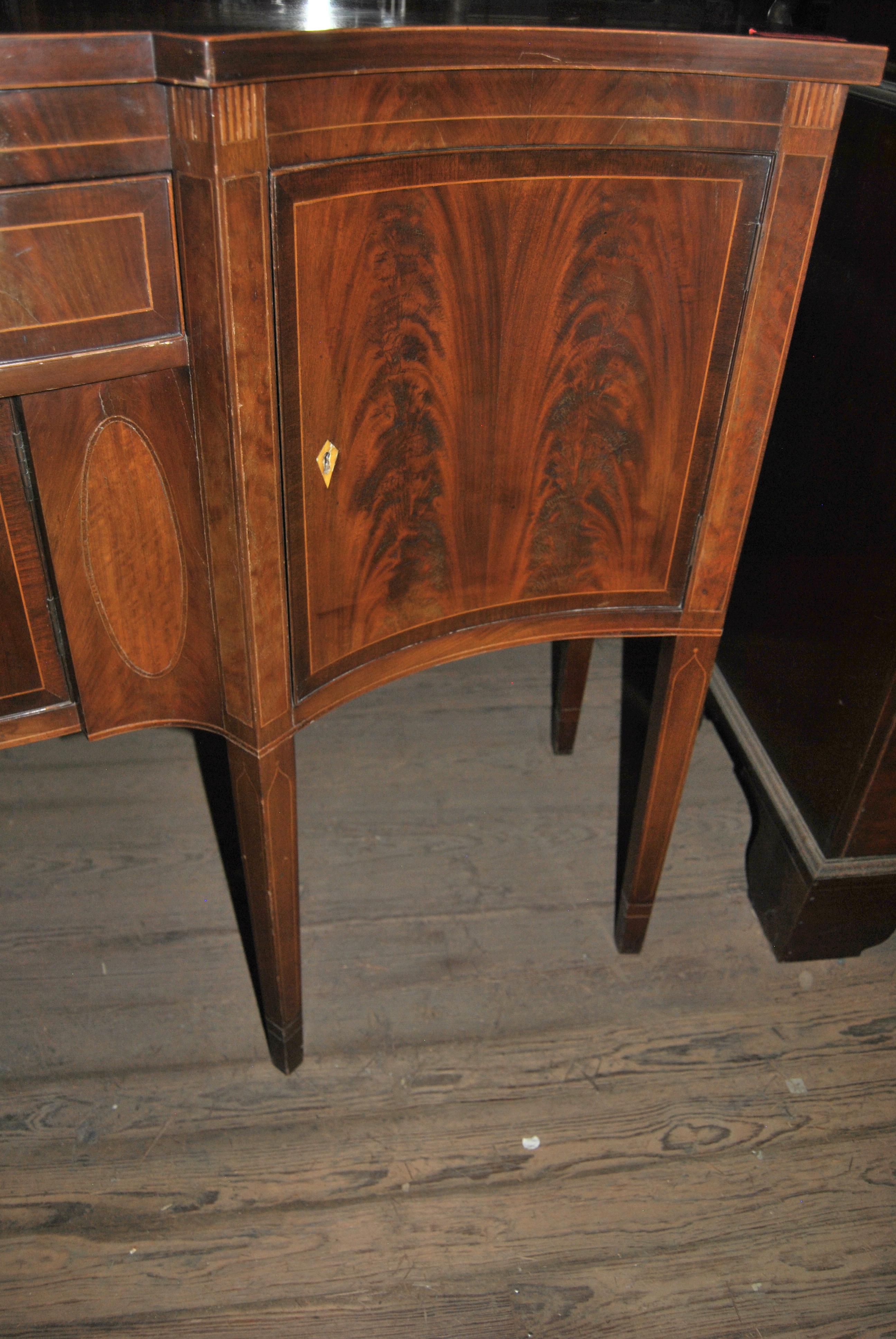 English 19th-20th Century Mahogany Sideboard