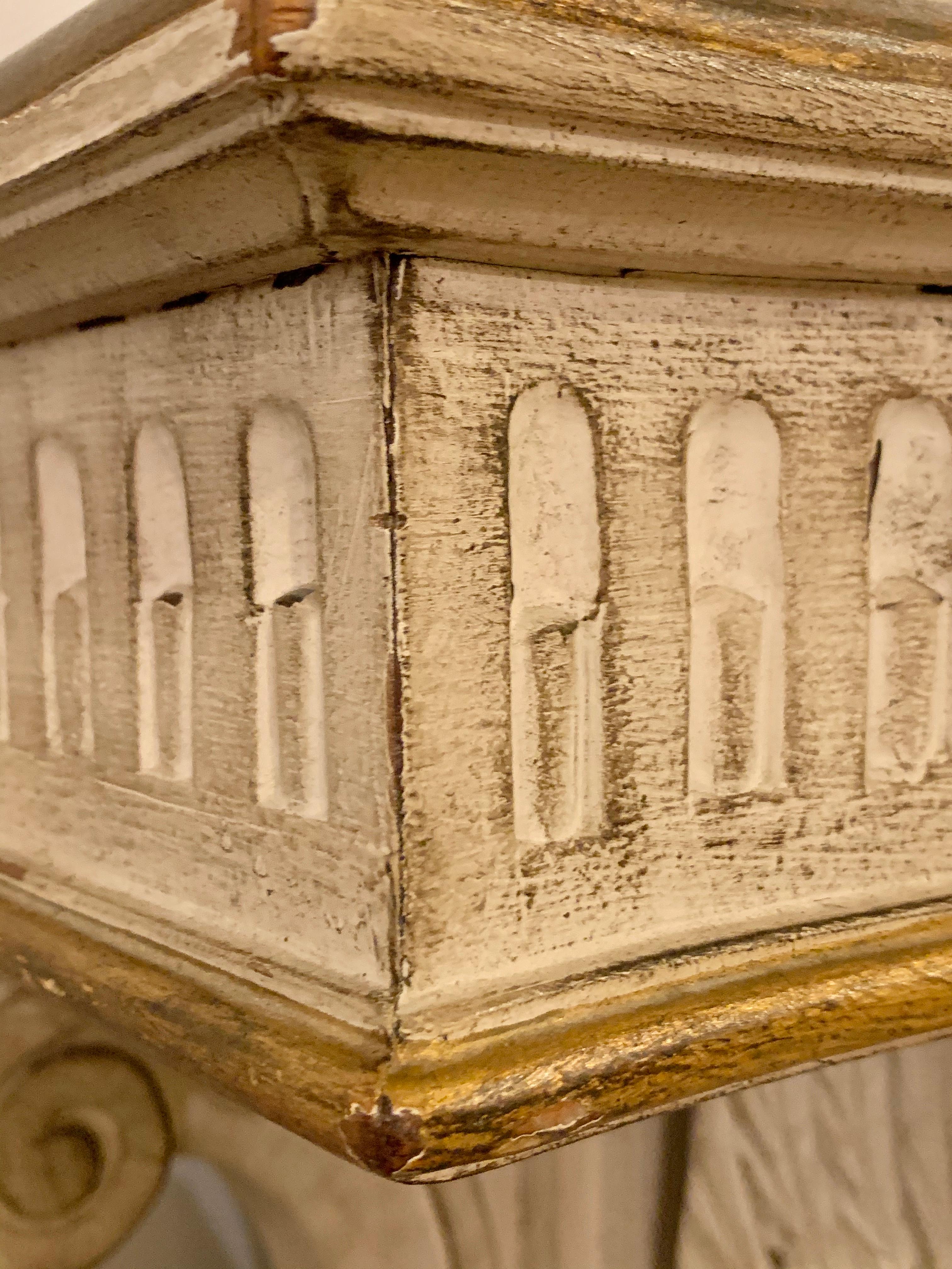 19th-20th Century Painted and Parcel Gilt Console Sideboard or Server 12