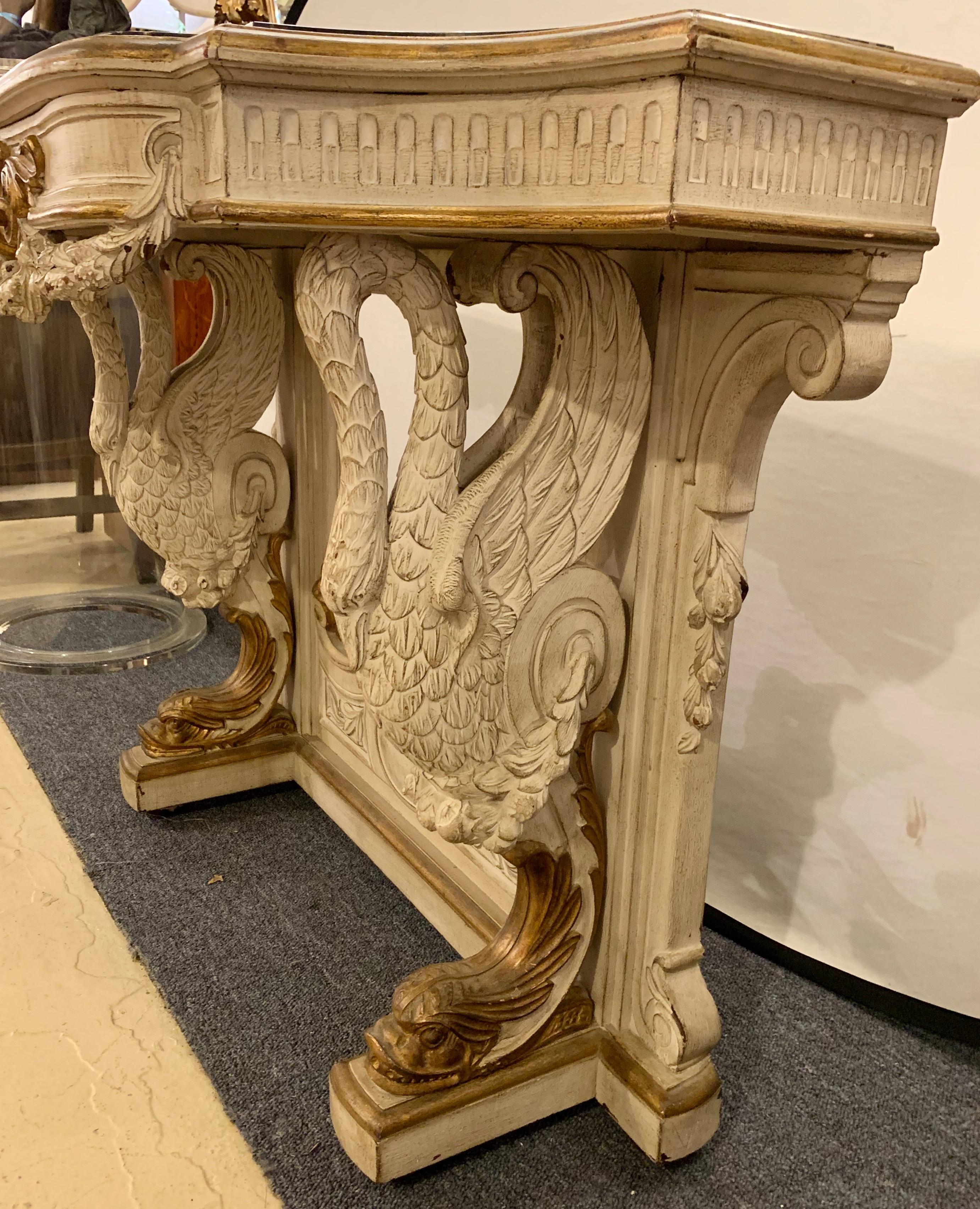 19th-20th Century Painted and Parcel Gilt Console Sideboard or Server 14