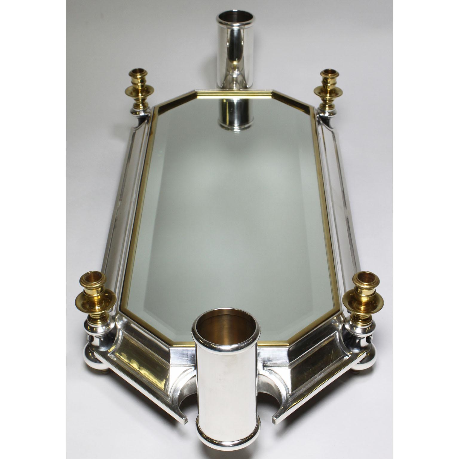 French 19th-20th Century Plated Surtout de Table Centerpice, Attributed to Christofle