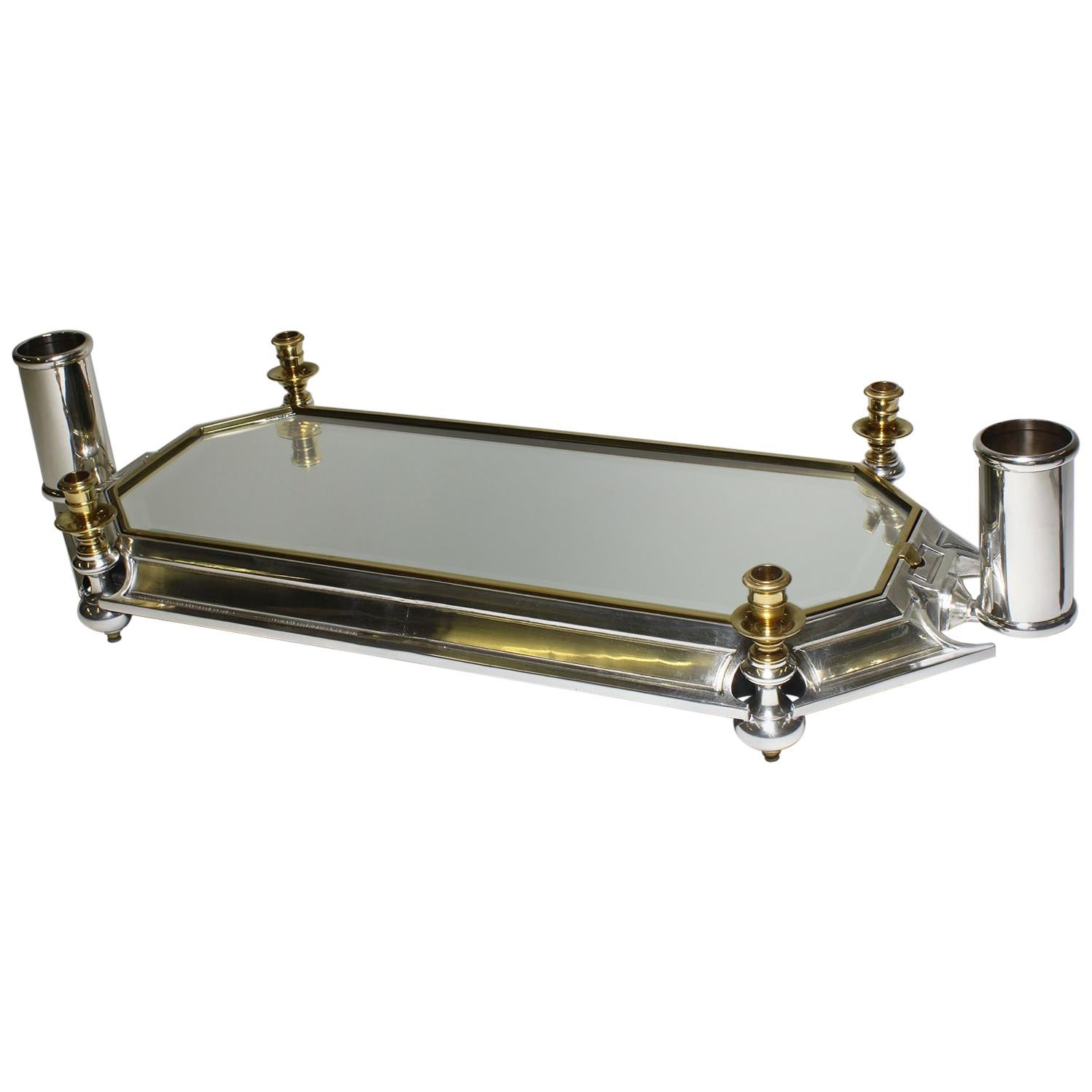 19th-20th Century Plated Surtout de Table Centerpice, Attributed to Christofle