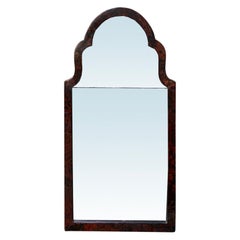 19th-20th Century Queen Anne Style Maybe Faux Tortoise Shell Mirror