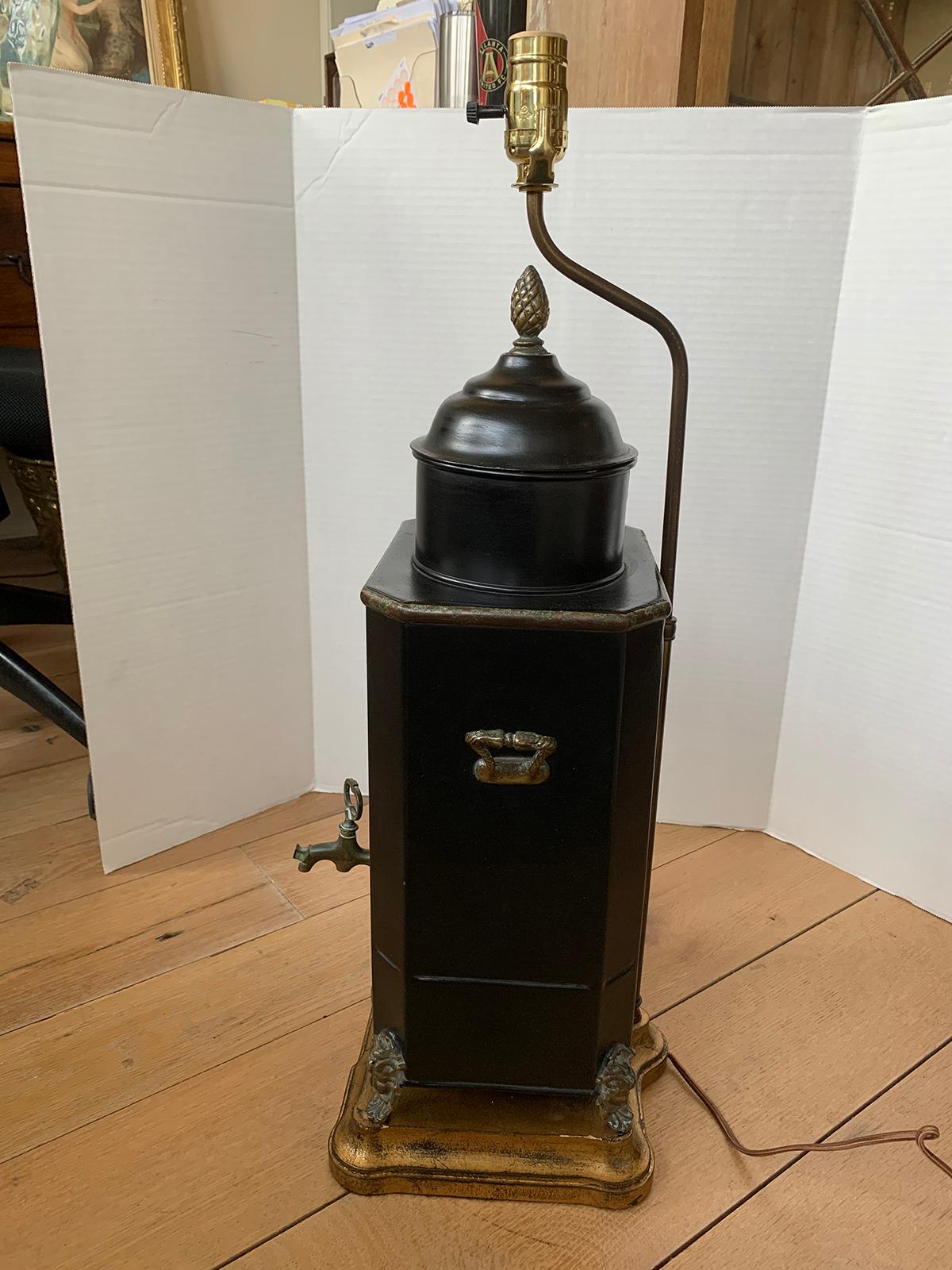 19th-20th Century Regency Style Hot Water Urn as Lamp 4