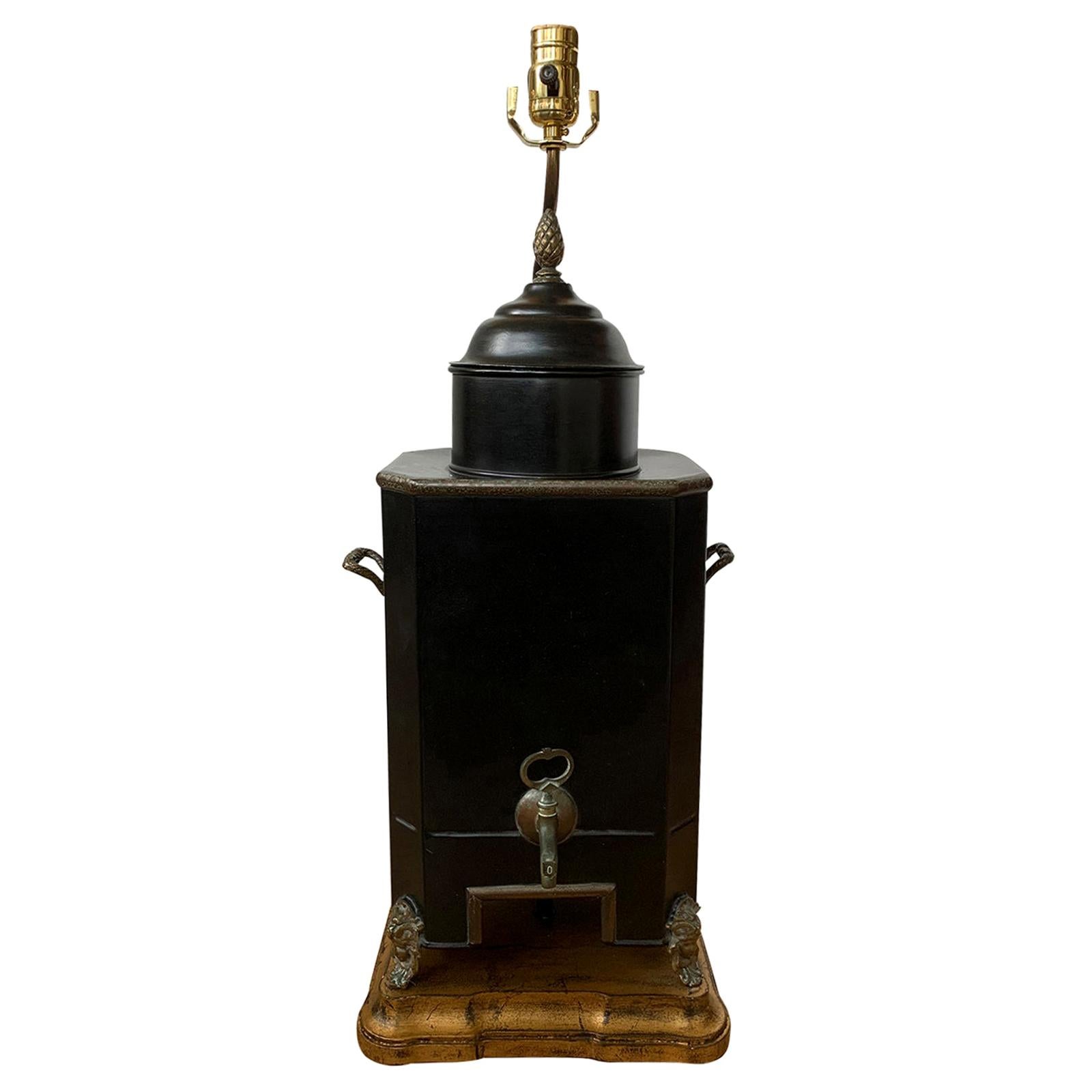 19th-20th Century Regency Style Hot Water Urn as Lamp