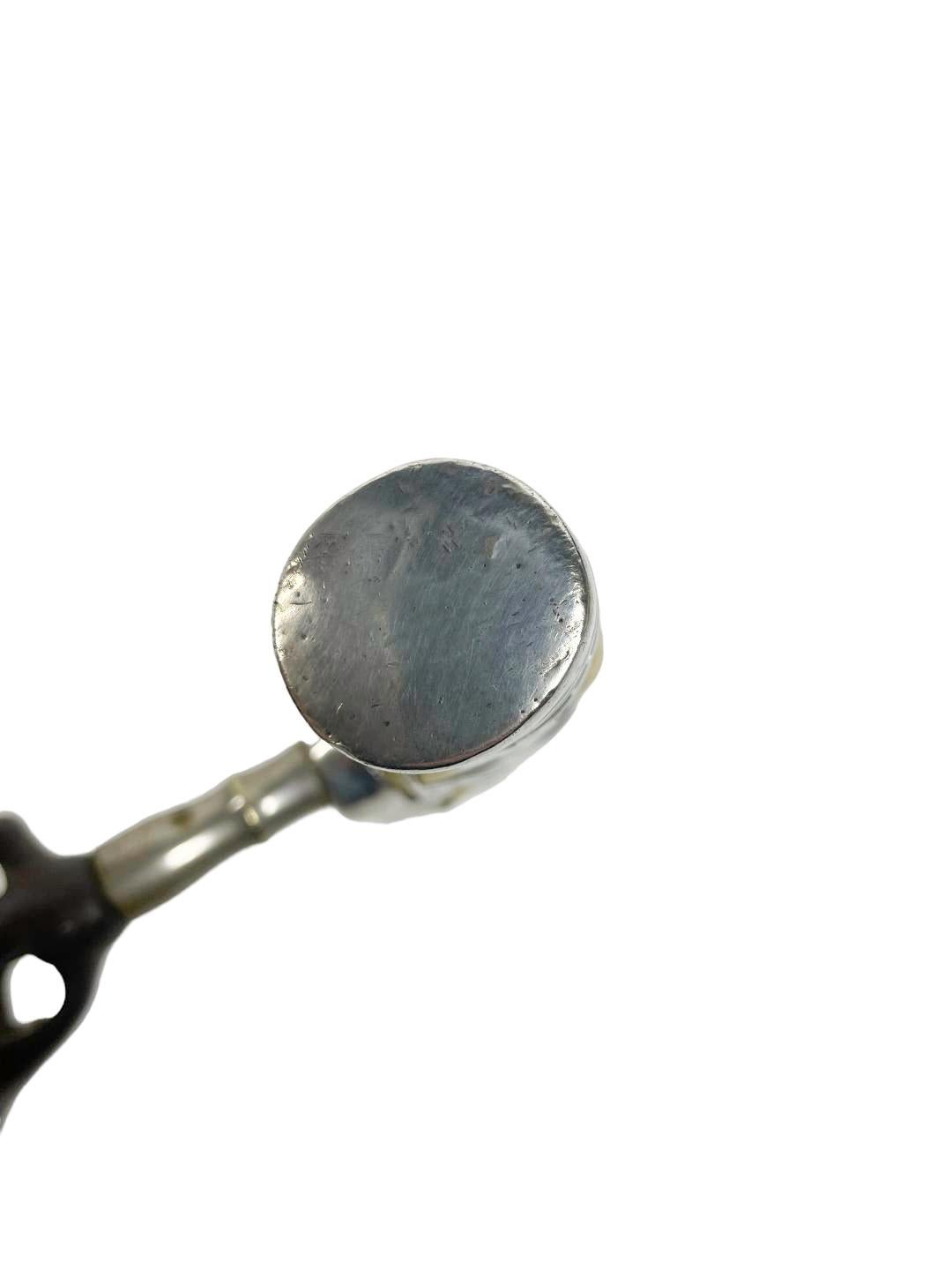 19./20. Jahrhundert Sterling Silber überlagert Branch geschnitzt Elfenbein Griff Korkenzieher (Sterlingsilber) im Angebot