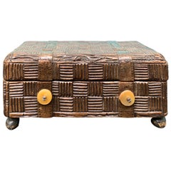 Antique 19th-20th Century Suitcase Musical Box