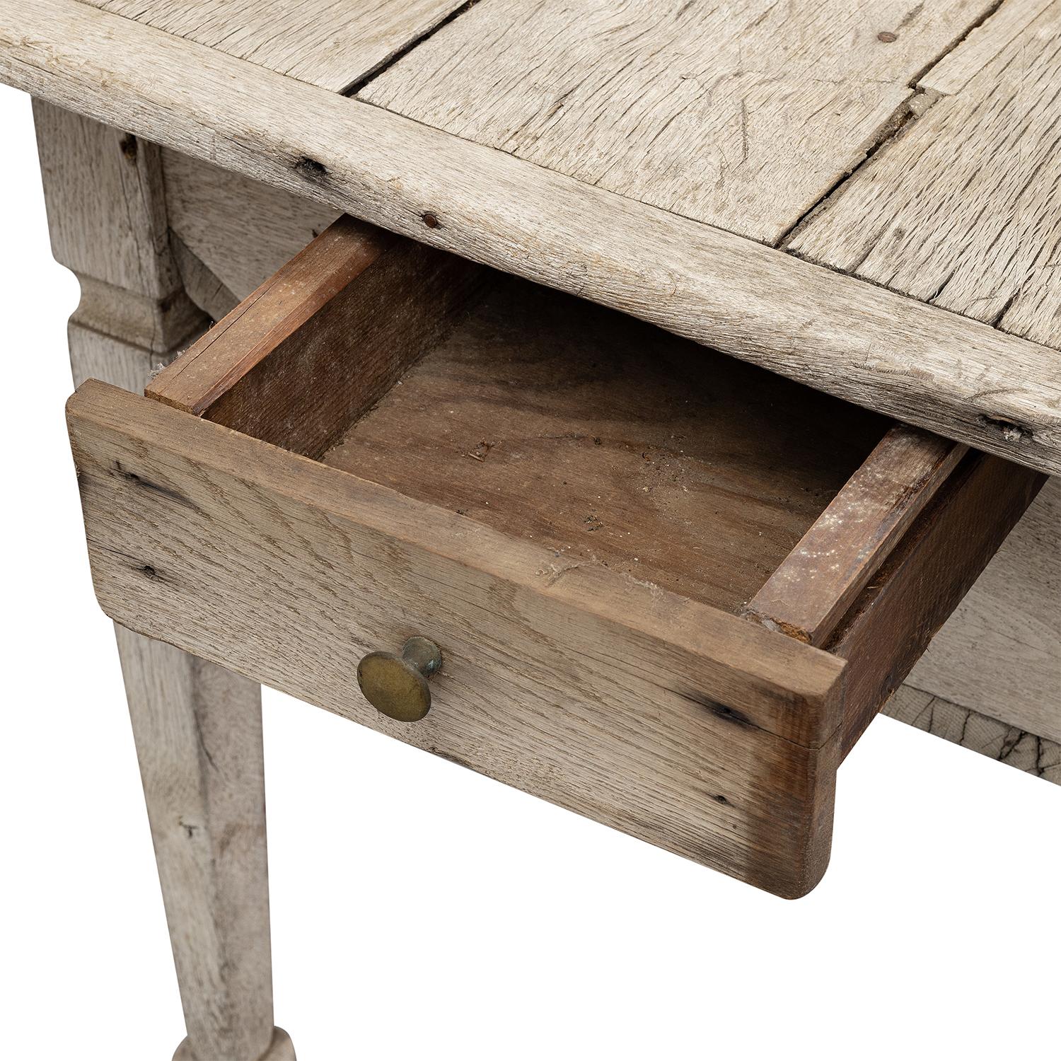 Table pliante suédoise gustavienne de ferme et de cuisine du 19ème - 20ème siècle Bon état - En vente à West Palm Beach, FL
