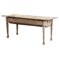 Antique 19th - 20th Century Swedish Gustavian Farm, Kitchen Folding Pinewood Table