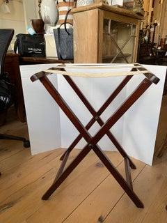 19th-20th Century Wooden Folding Tray Stand