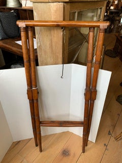 19th-20th Century Wooden Folding Tray Stand