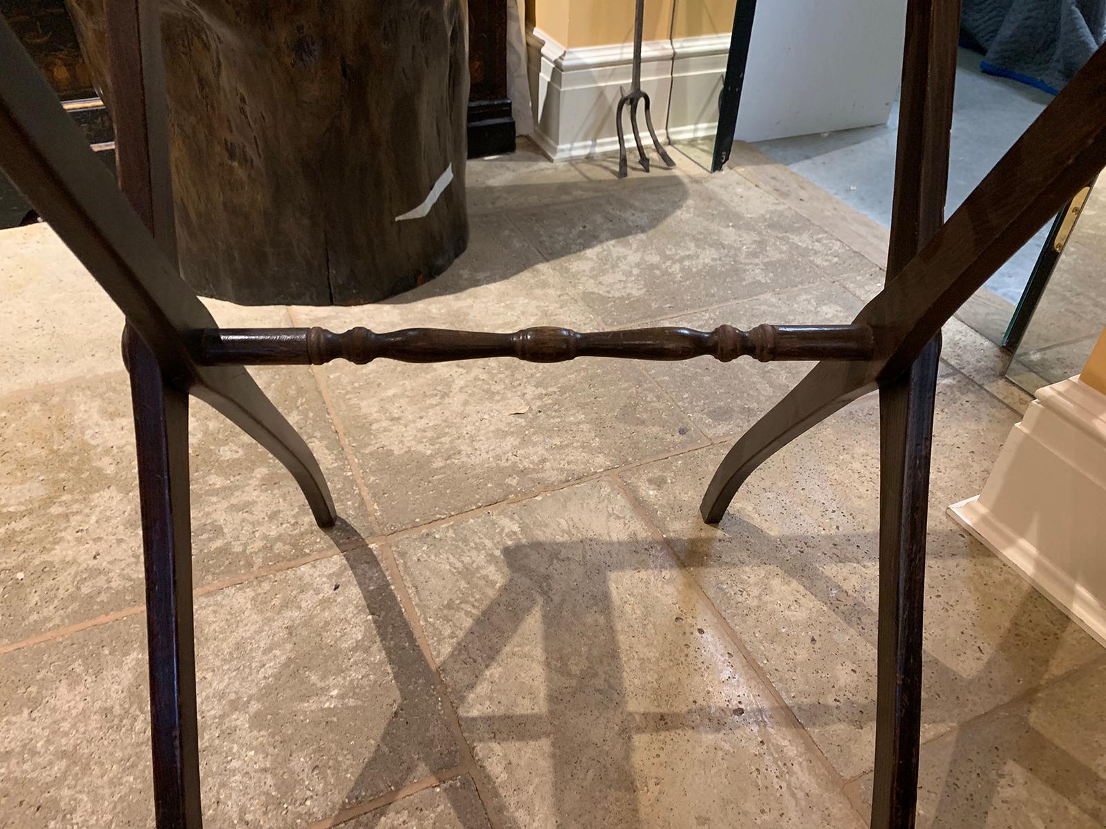 19th-20th Century Wooden Folding Tray Stand In Good Condition In Atlanta, GA