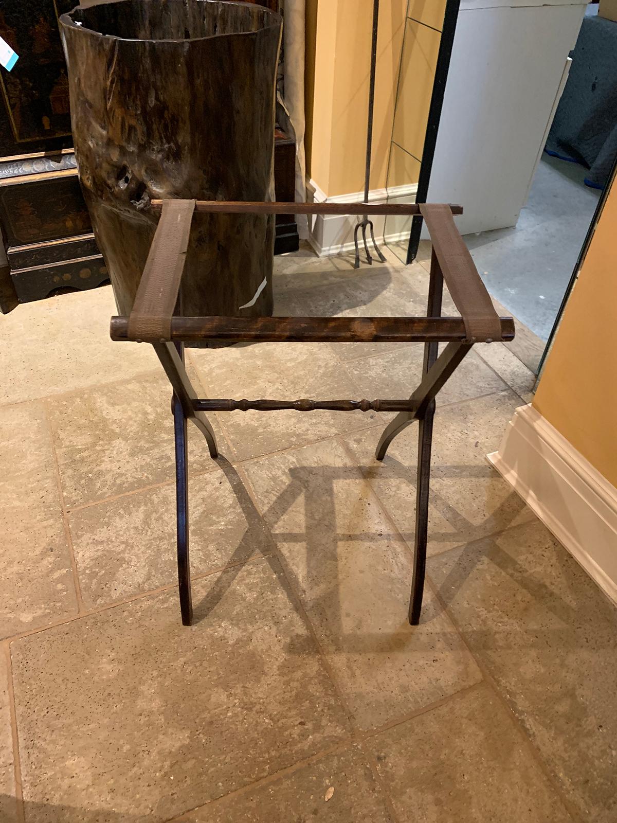 19th-20th Century Wooden Folding Tray Stand 2