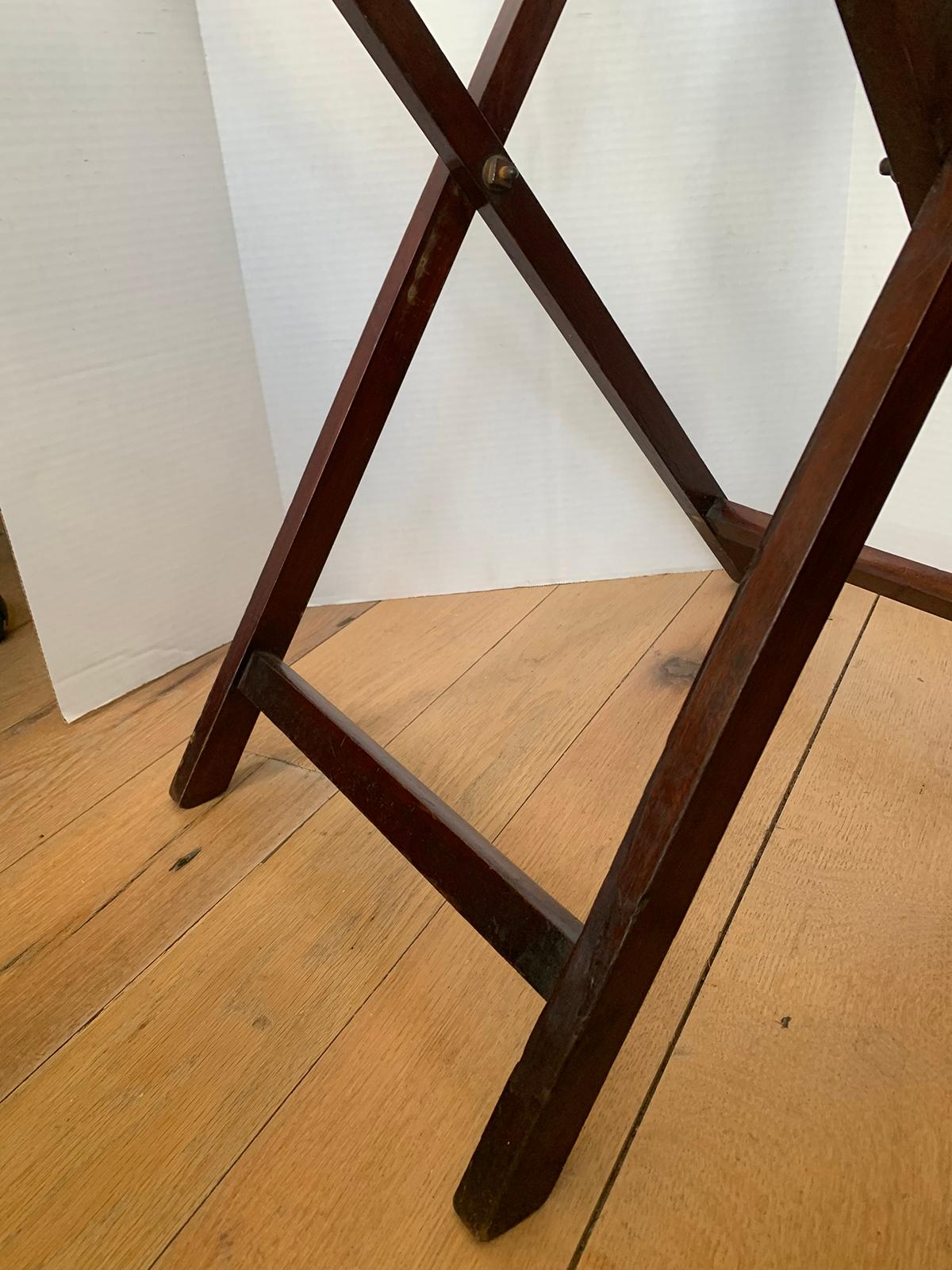 19th-20th Century Wooden Folding Tray Stand 5