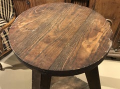 19th-20th Century Wooden Sculptor’s Wheel on Splayed Tripod Base