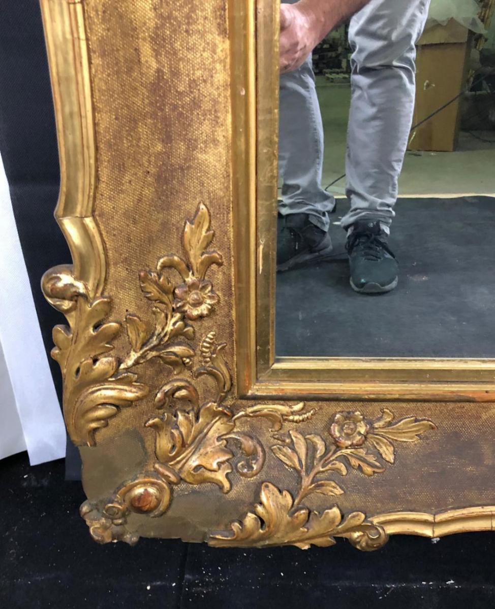 Mid-19th Century 19th Century a Monumental Antique Italian Mirror