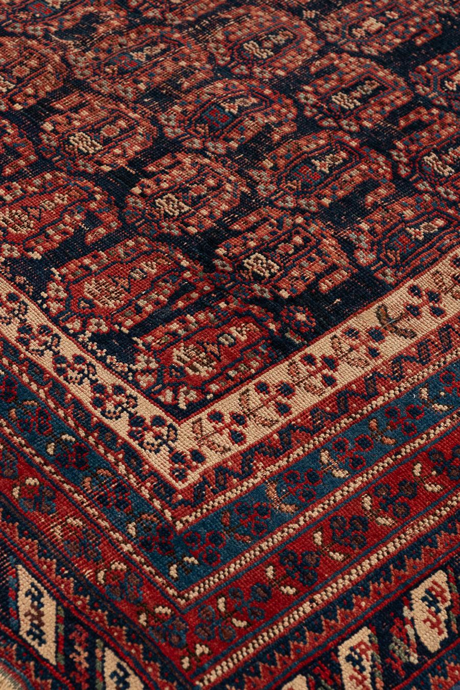 19. Antiker Afshar Teppich (Persisch) im Angebot