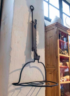 19th Antique Adjustable Wrought Iron Hanger, France.