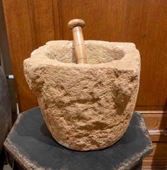 Mortier et pilon en marbre de Point-Virgule - Outil de cuisine
