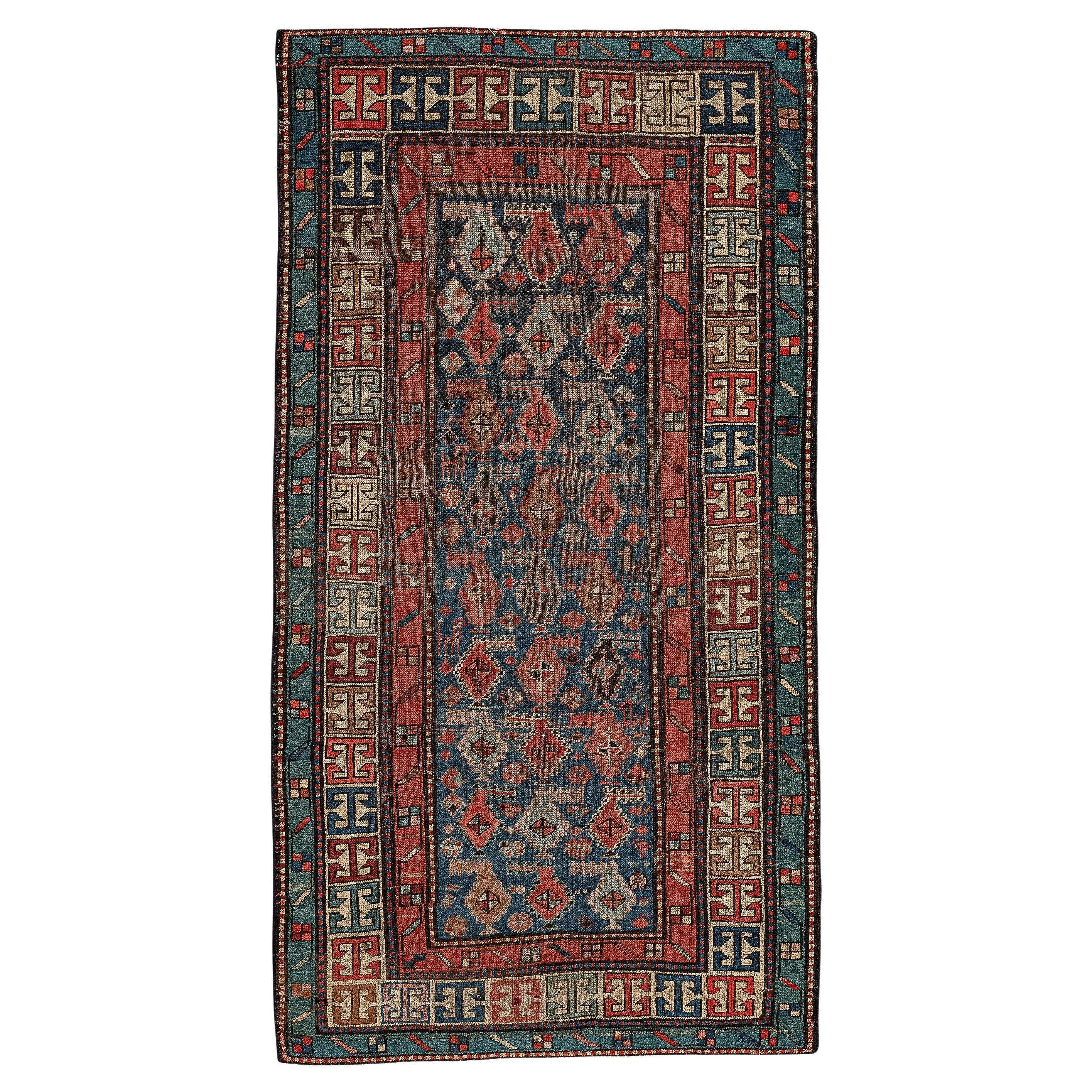 19th Antique Karabagh Rug For Sale