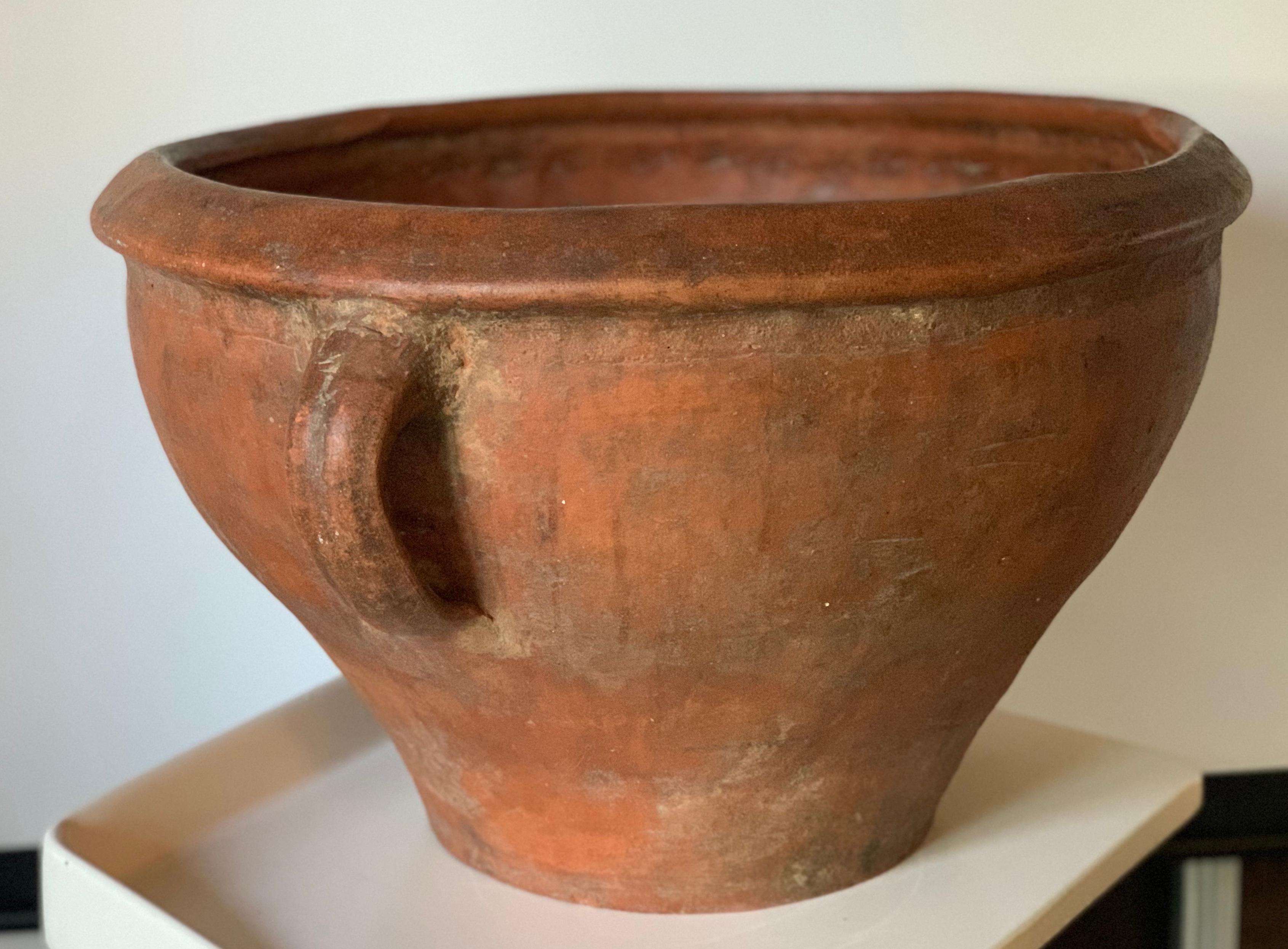 19th Antique Large Scale Terracotta Pot, Spain For Sale 6