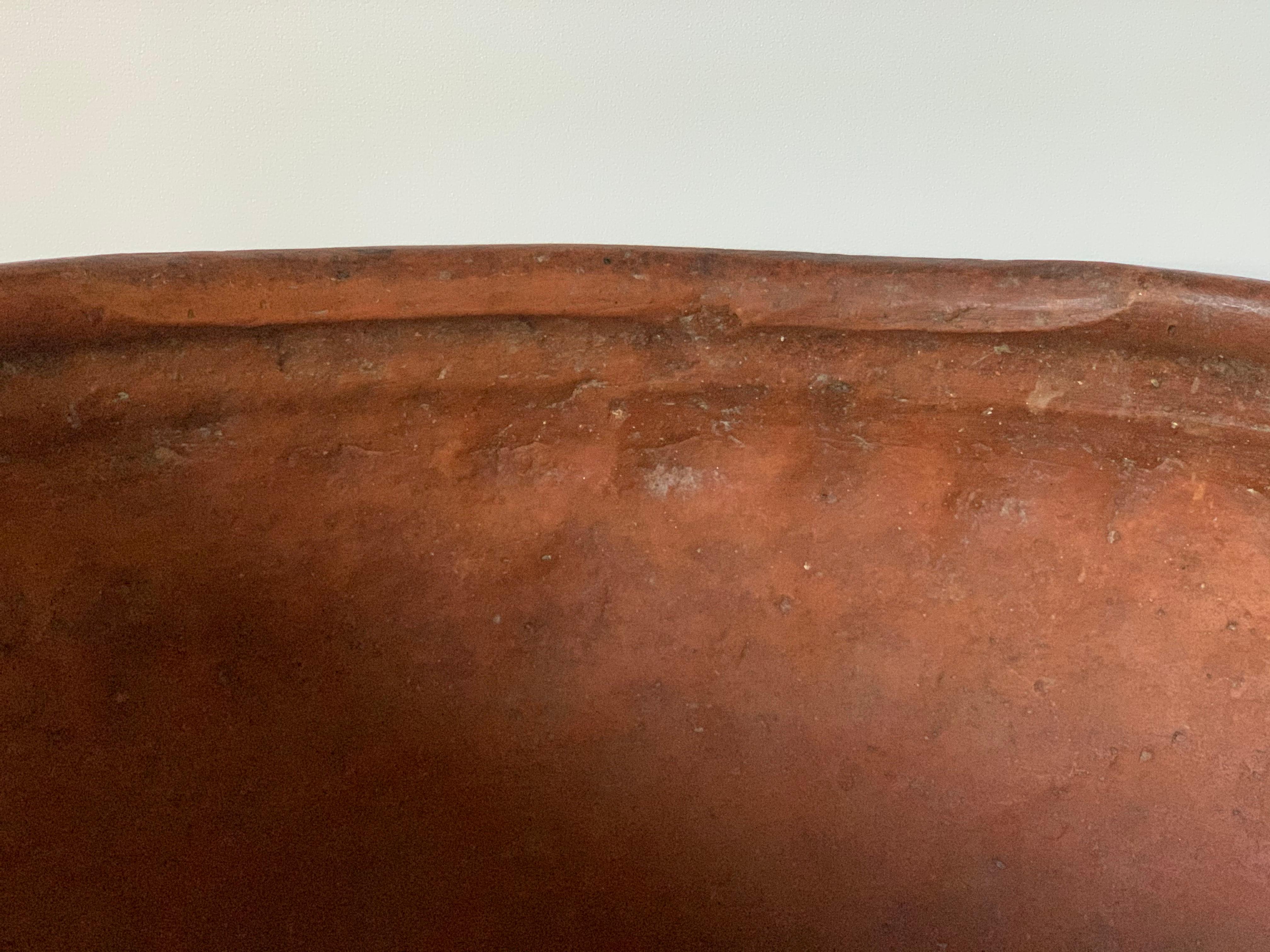 19th Antique Large Scale Terracotta Pot, Spain In Good Condition For Sale In Miami, FL