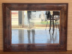 Antique Mirror intarsiato in mogano del XIX secolo