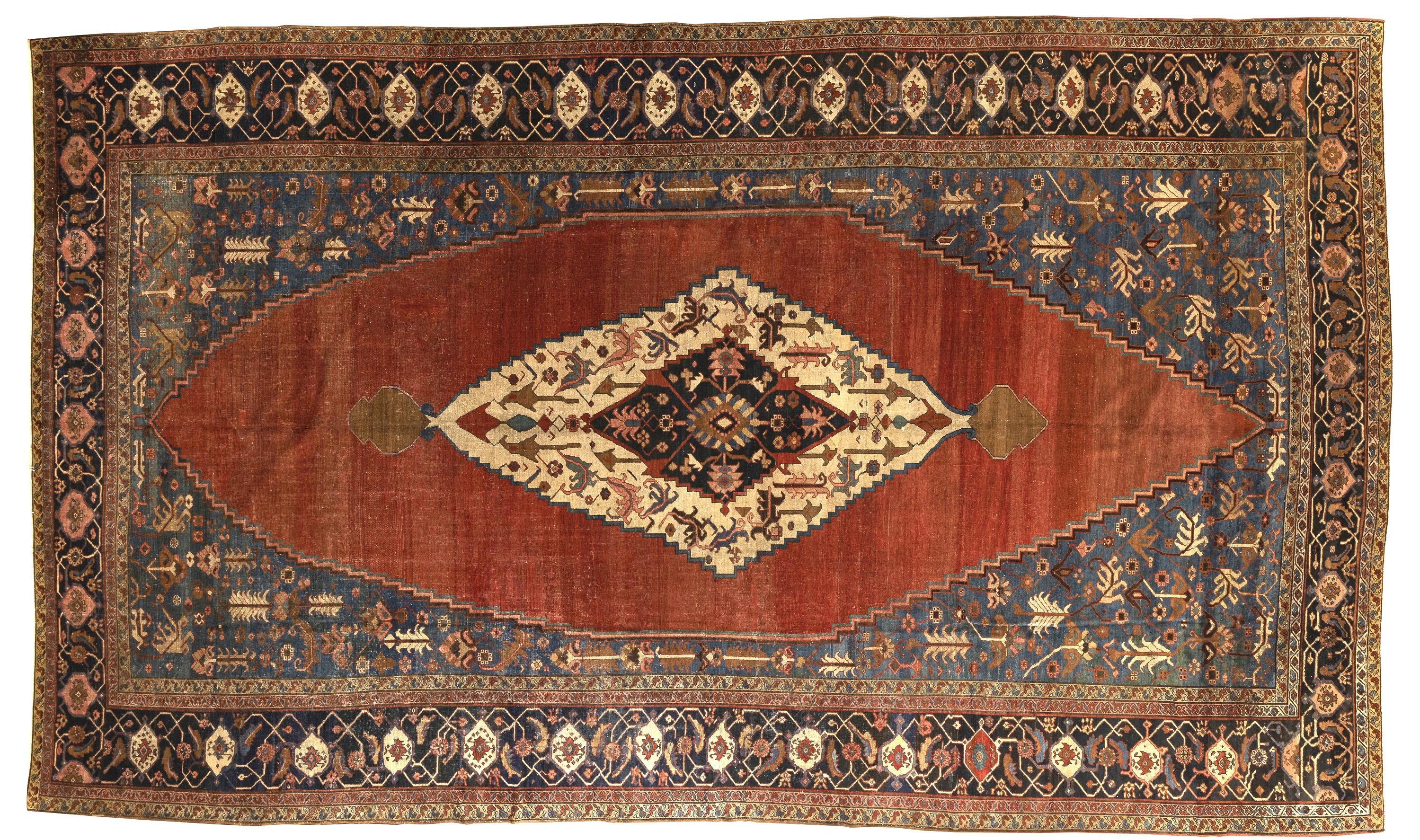 19th Century Antique Persian Serapi Palatial Size Carpet For Sale 6