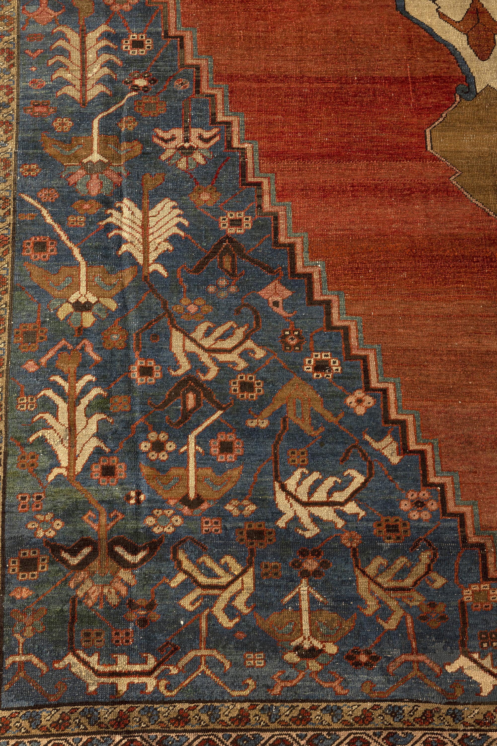 19th Century Antique Persian Serapi Palatial Size Carpet In Good Condition For Sale In Barueri, SP, BR