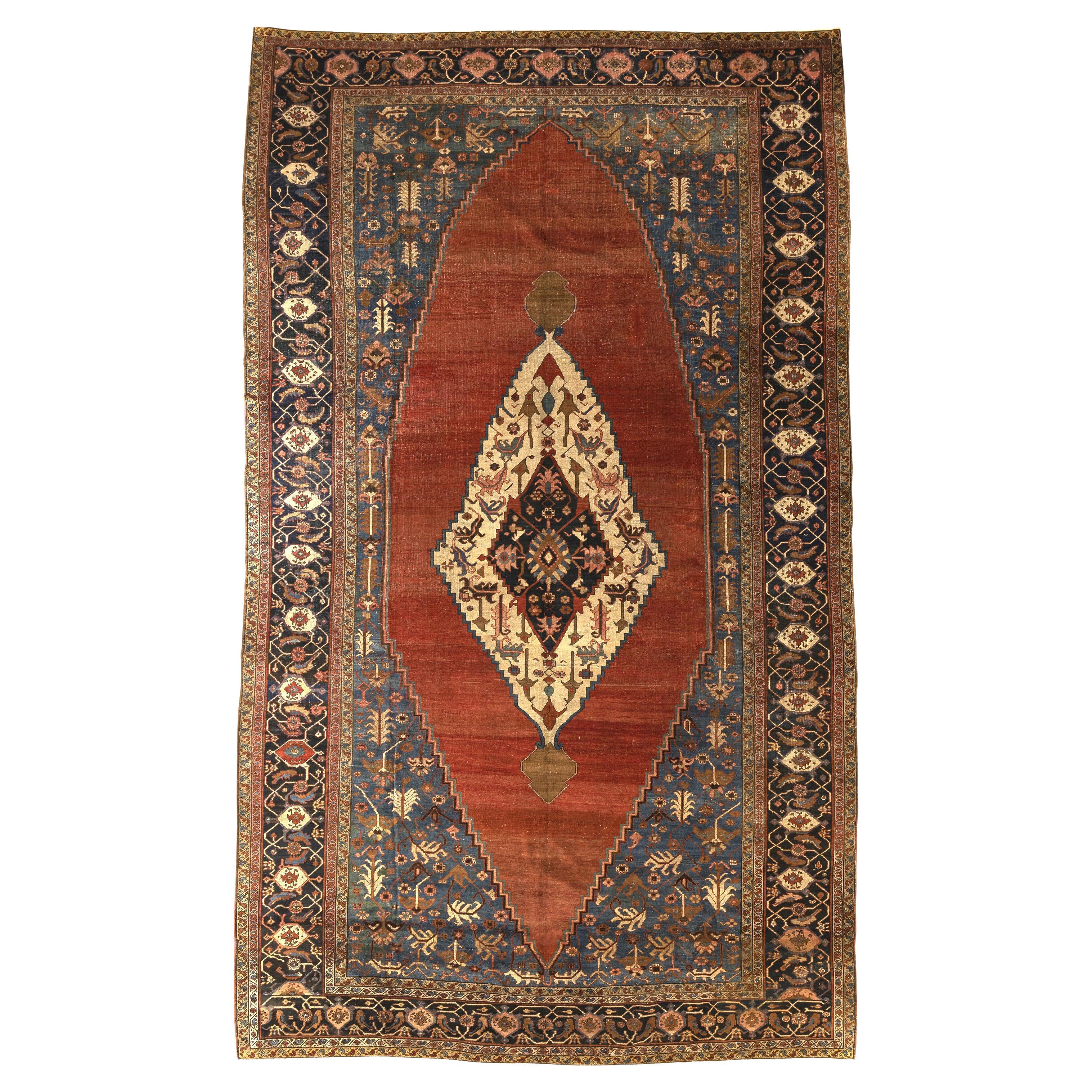 19th Century Antique Persian Serapi Palatial Size Carpet For Sale