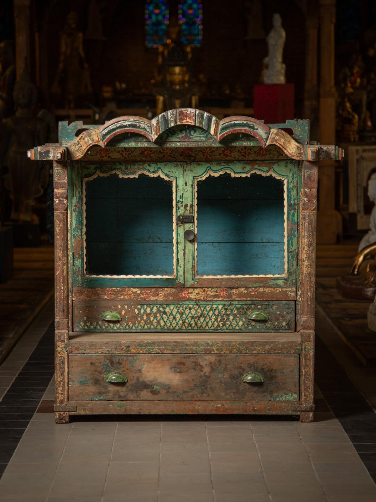 Tempio indiano antico in legno del 19° secolo - OriginalBuddhas in vendita 13