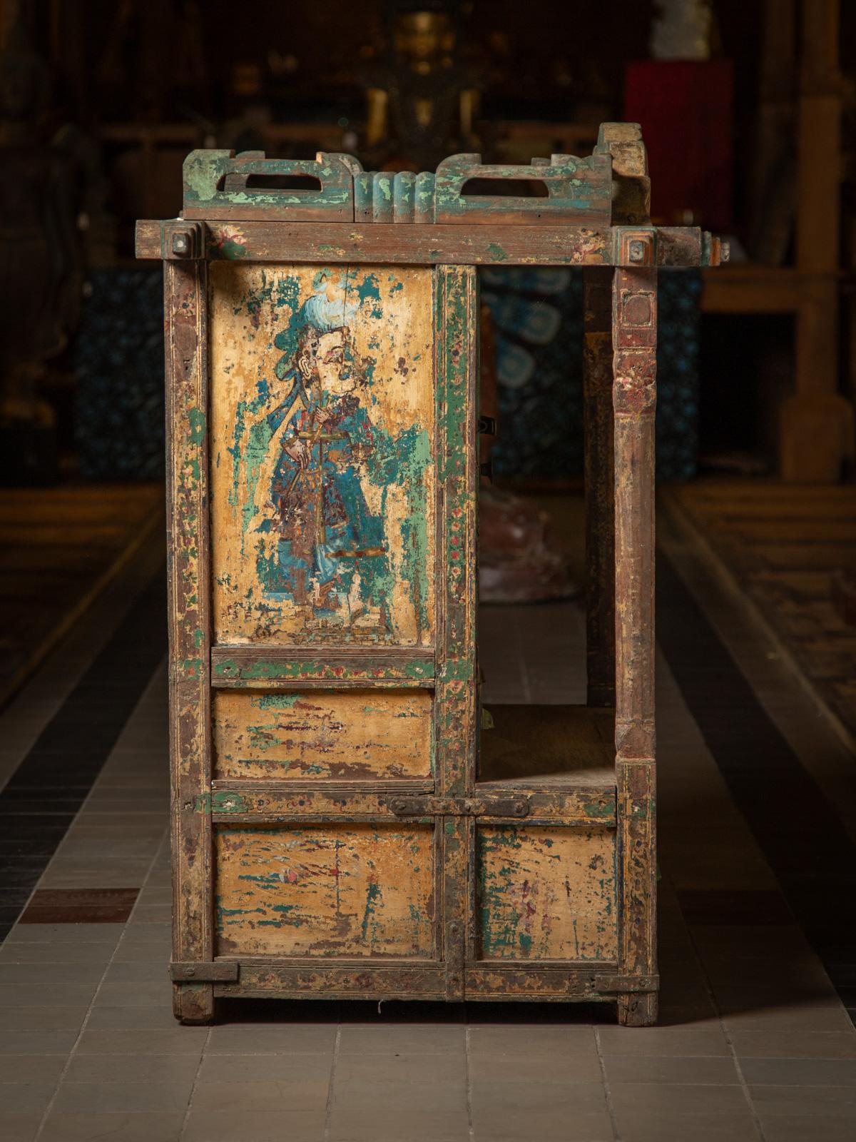 Tempio indiano antico in legno del 19° secolo - OriginalBuddhas In condizioni buone in vendita a DEVENTER, NL