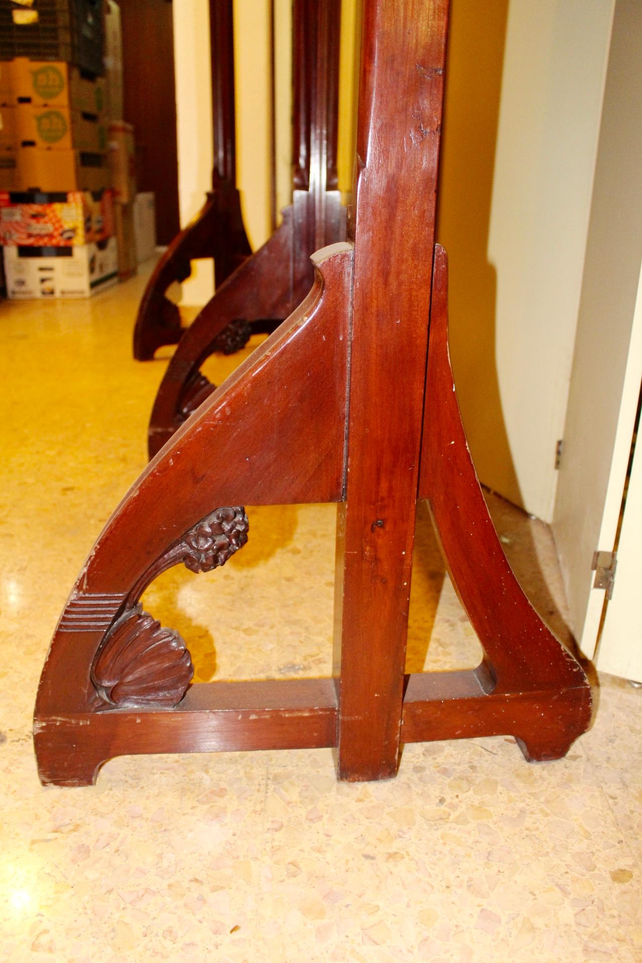 Art Nouveau Walnut Cheval Mirror in the Manner of Louis Majorelle, 19th Century  For Sale 1