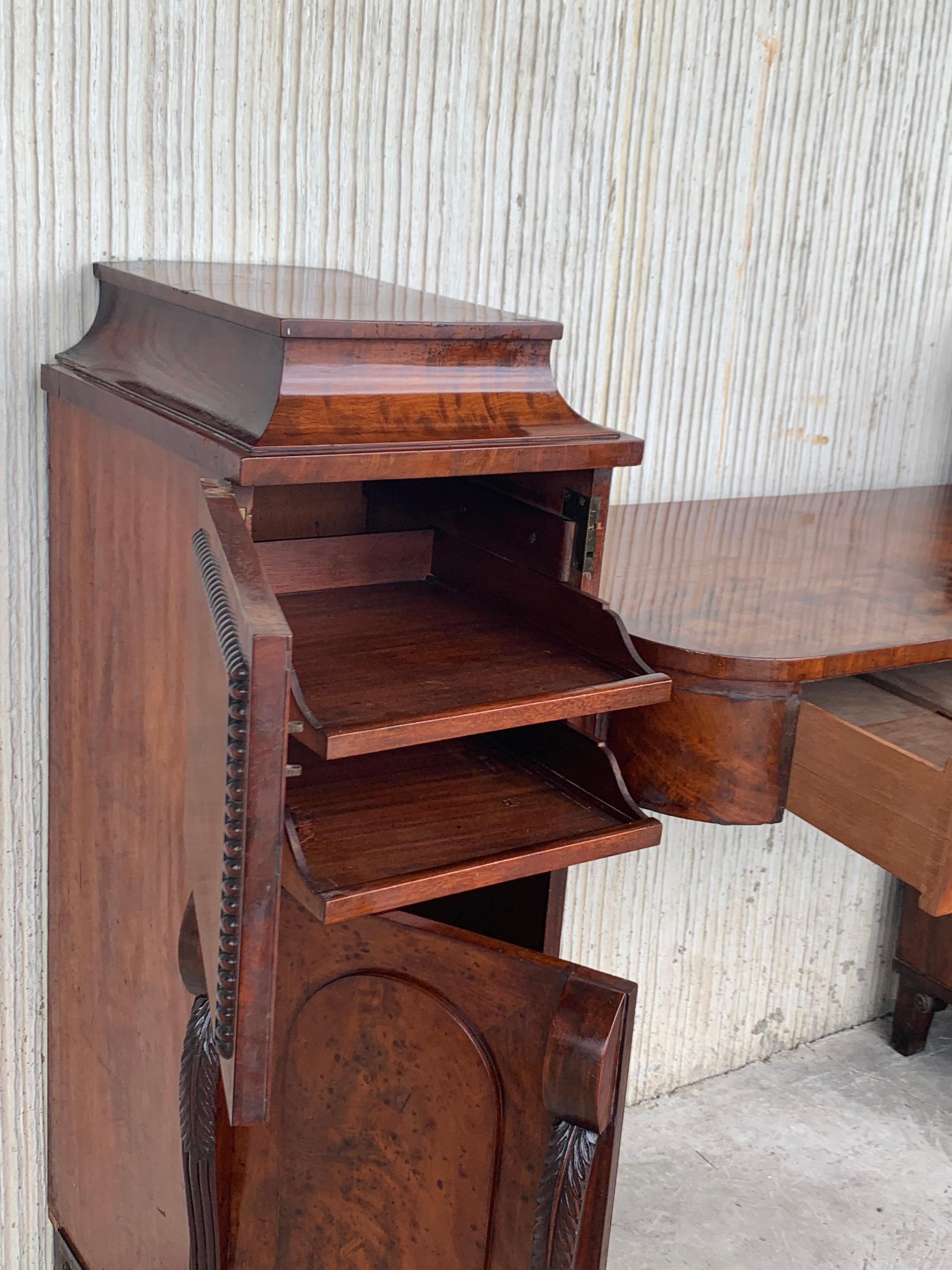 19th Century Biedermaier Vanity Desk, Probably Austria, circa 1815-1820 Signed 1