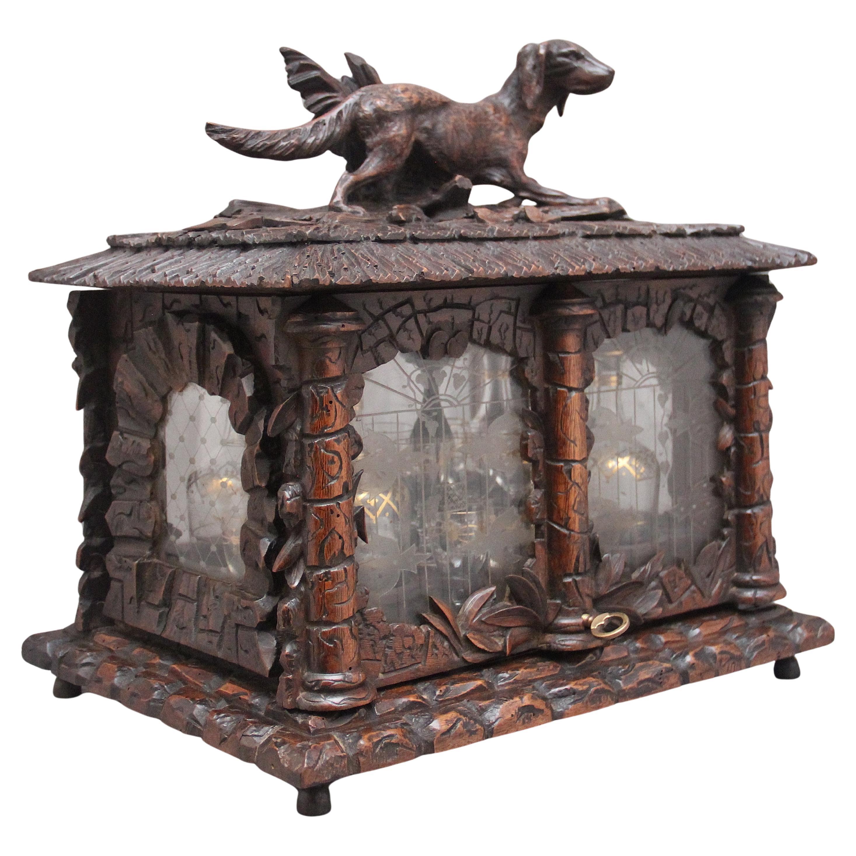 19th Black forest "Cave a' Liqueur" drinks cabinet en vente