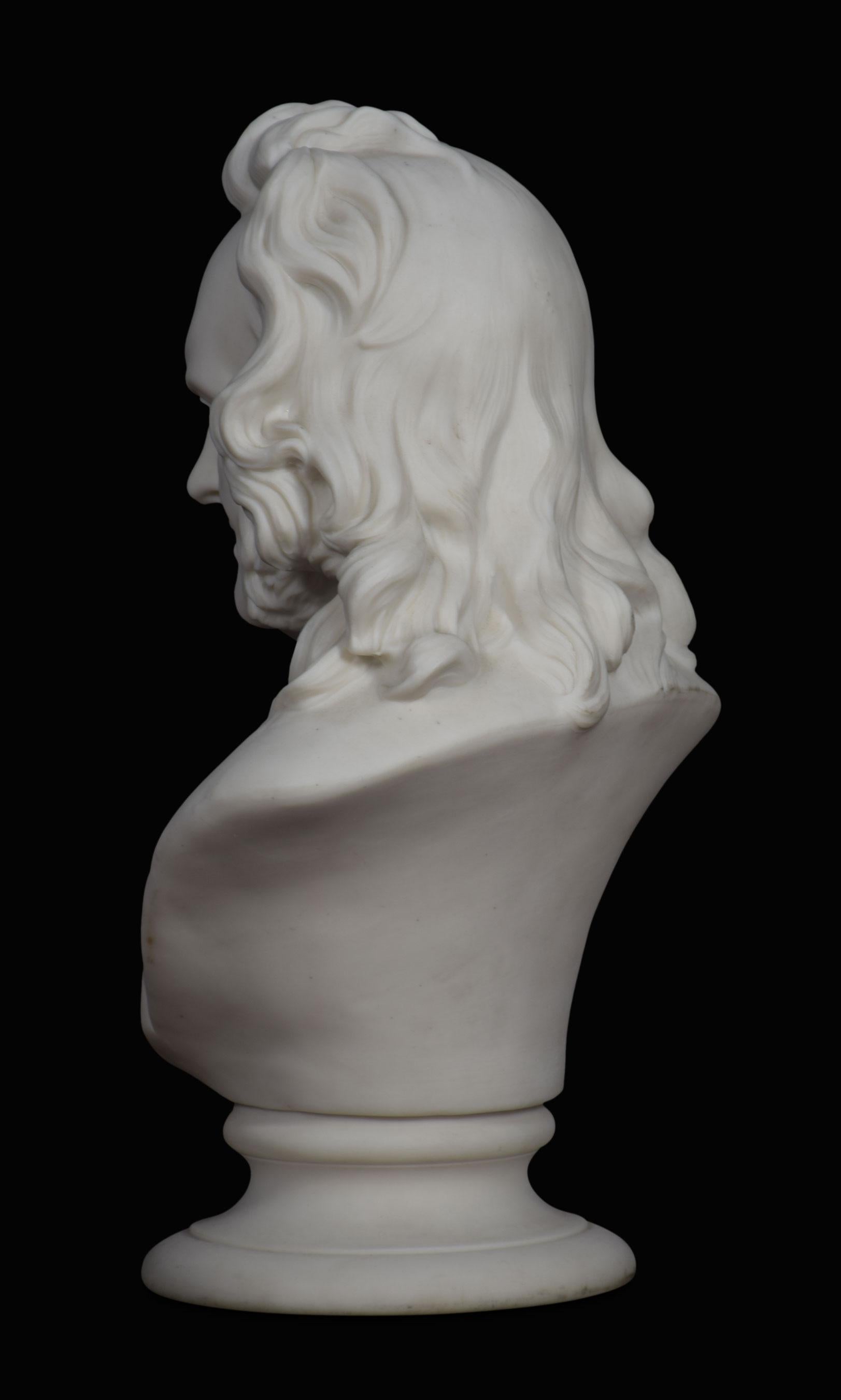 19th Bust of Professor John Wilson In Good Condition For Sale In Cheshire, GB