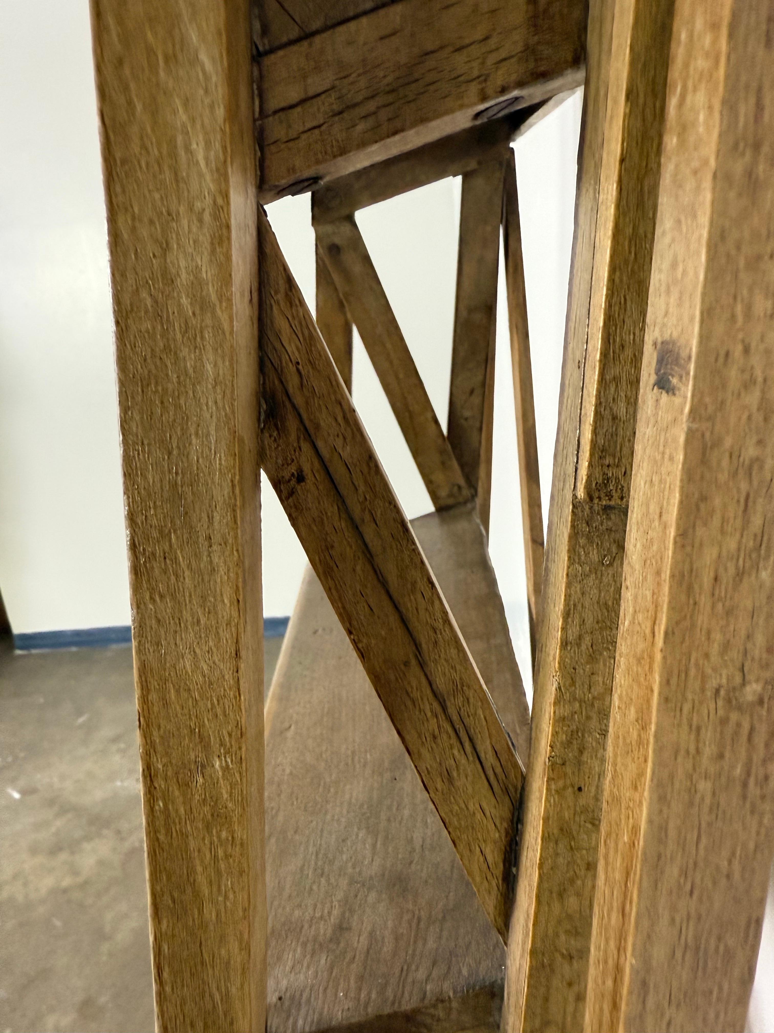 19th C. A-Frame Wood Ladder 6