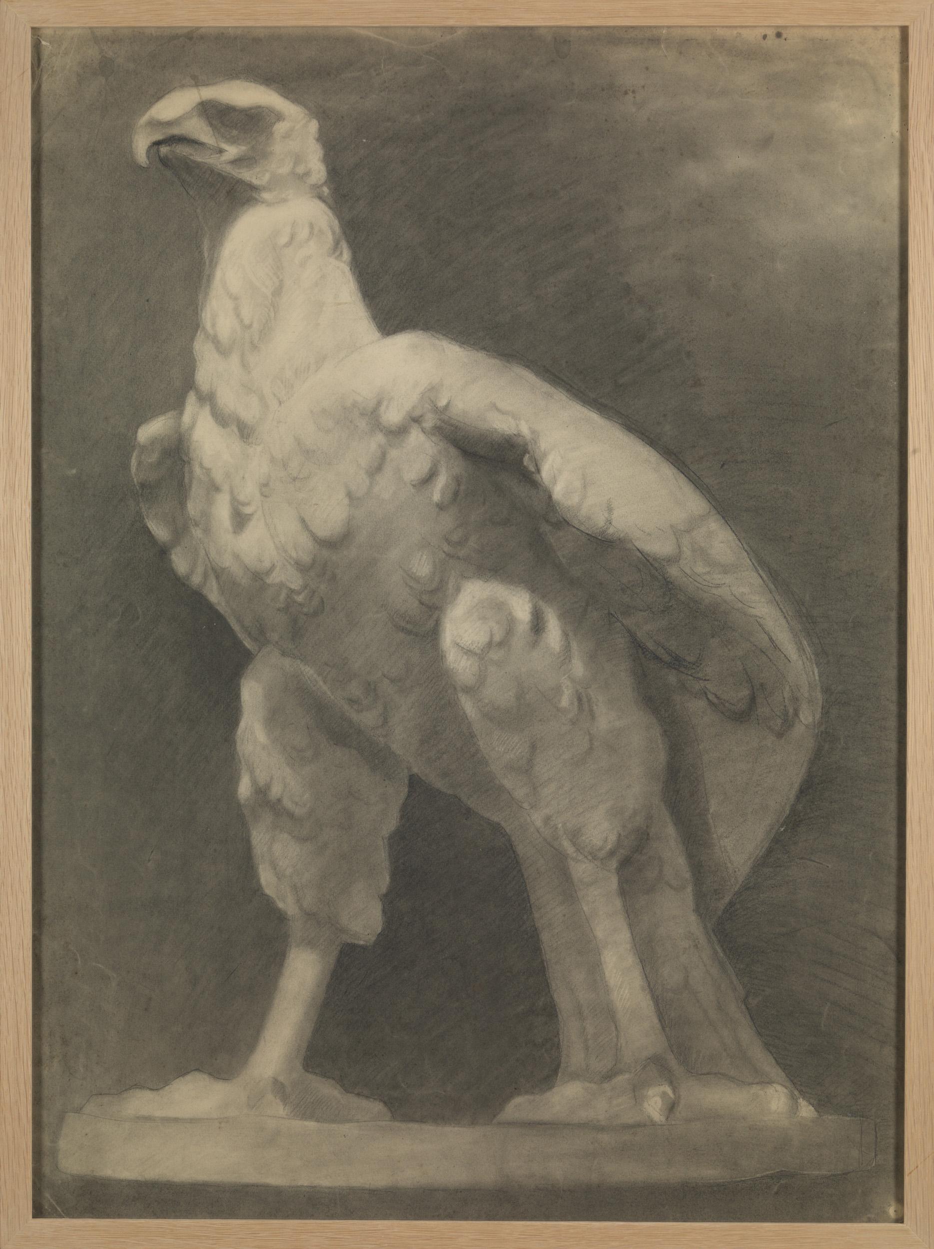 Belgian 19th C, Academy Student Drawing, Pencil on Paper For Sale