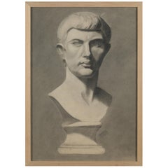 19th C, Academy Student Drawing, Pencil on Paper