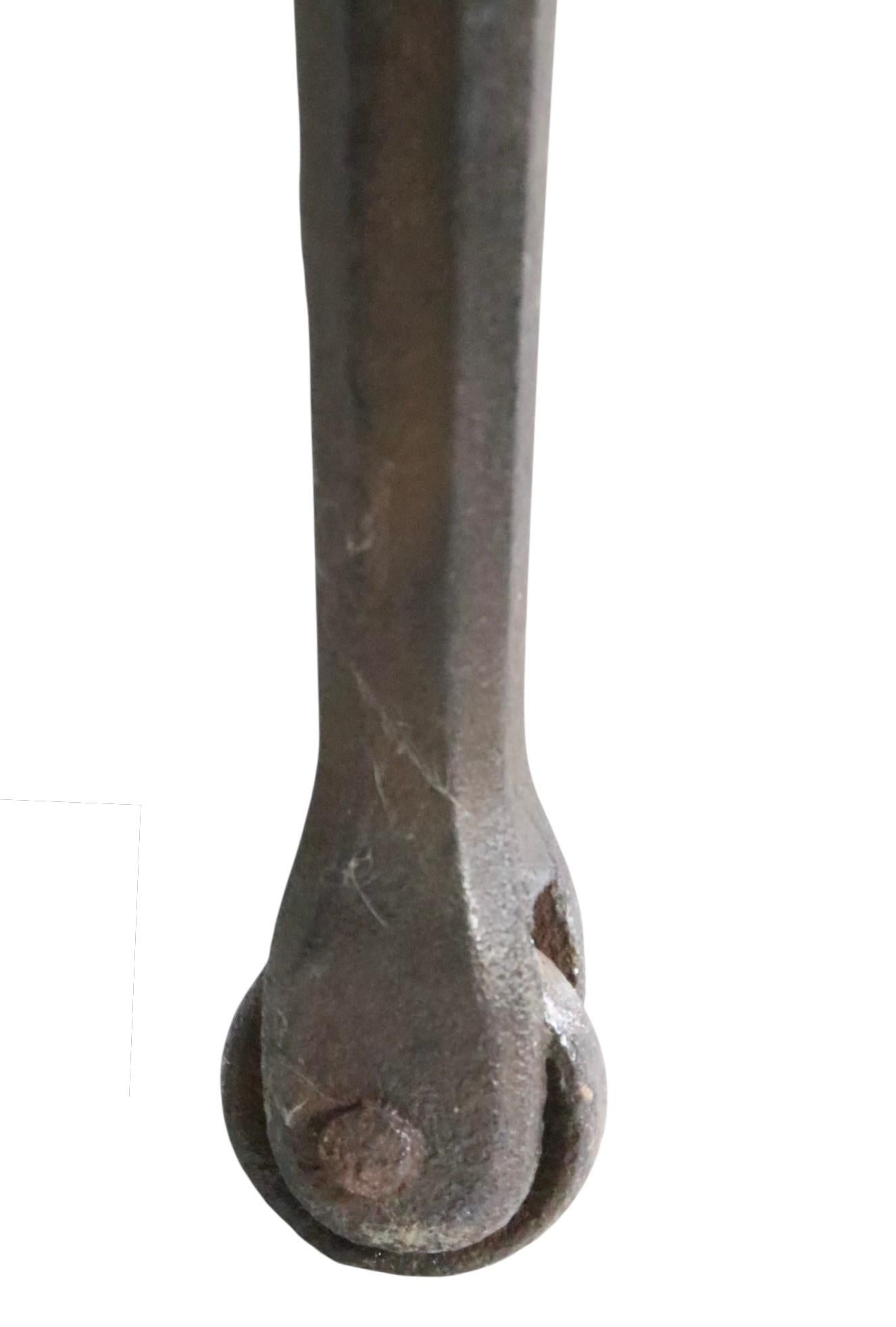 19th C Aesthetic Movement Fireplace Cast Iron Grate after Christopher Dresser For Sale 7