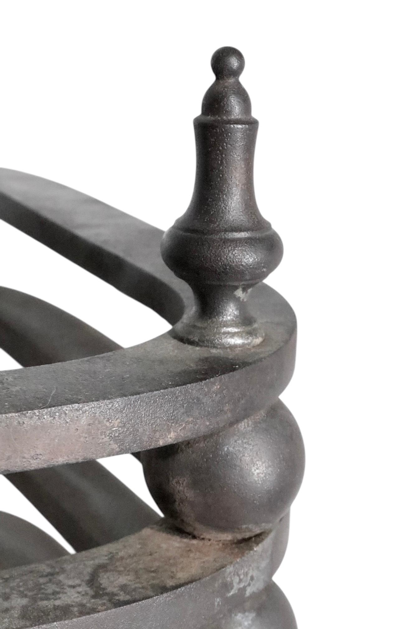 20th Century 19th C Aesthetic Movement Fireplace Cast Iron Grate after Christopher Dresser For Sale