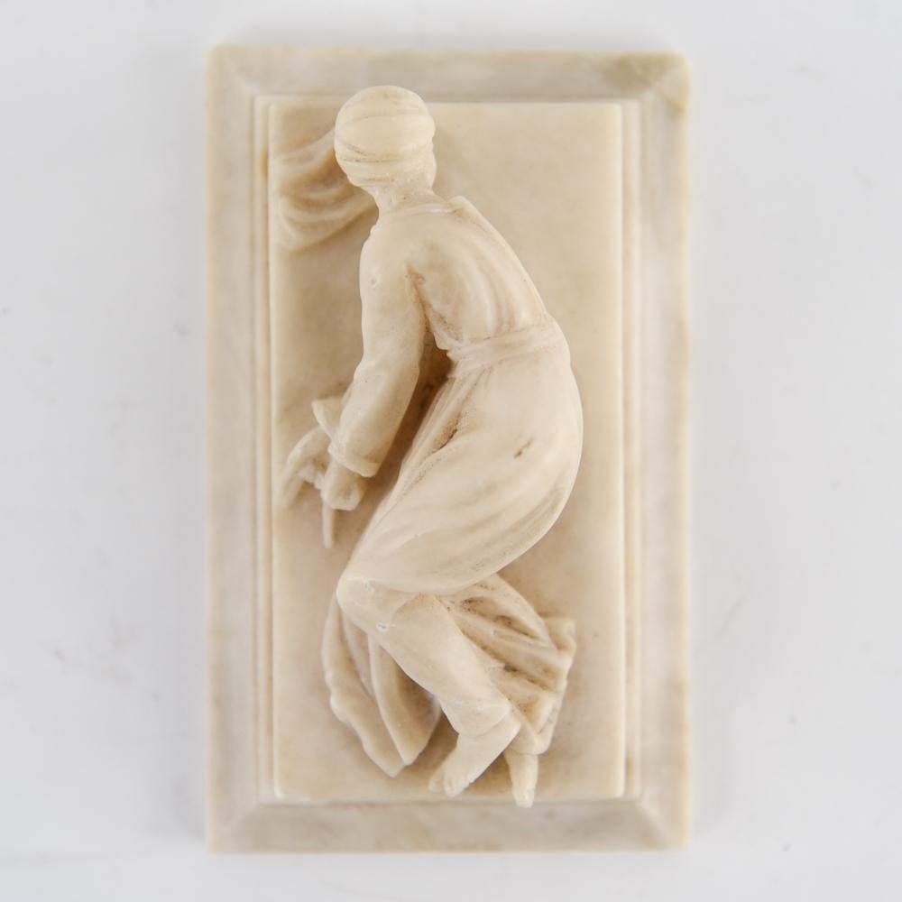 19th C. Alabaster Paperweight After Maderno, 